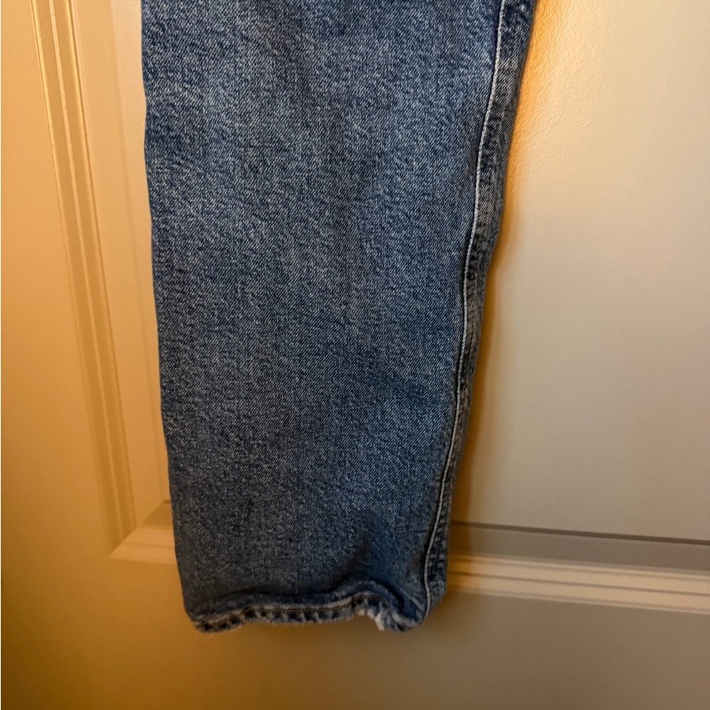 Agolde Riley High Rise Straight Crop Jeans - Frequnecy - Picture 10 of 13